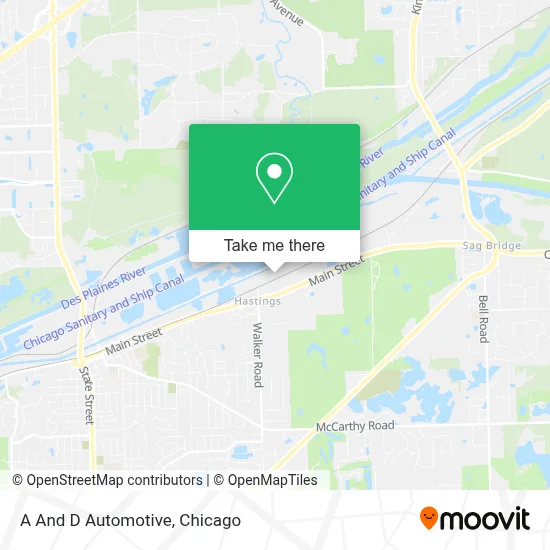A And D Automotive map
