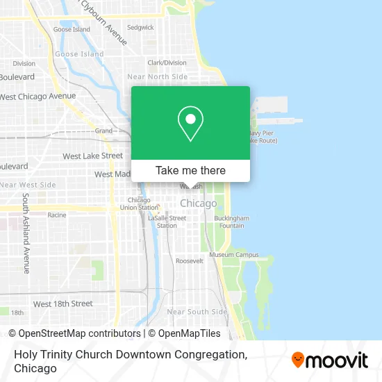 Holy Trinity Church Downtown Congregation map
