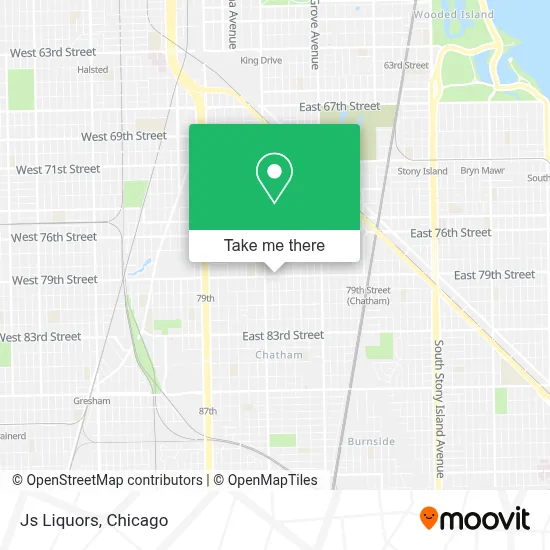 Js Liquors map