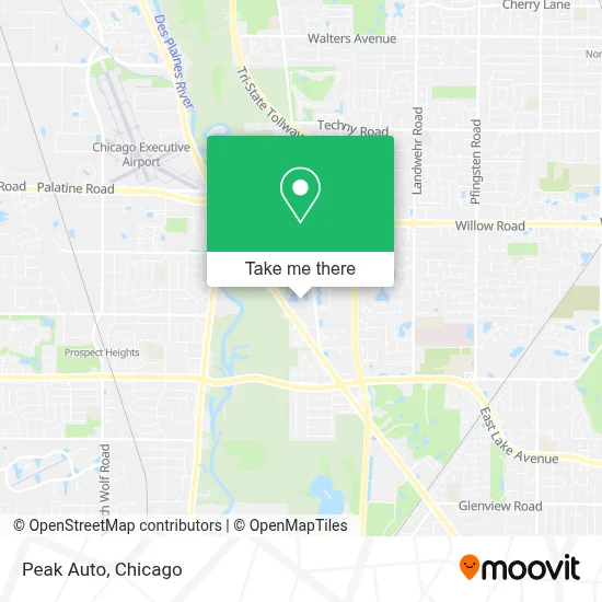 Peak Auto map
