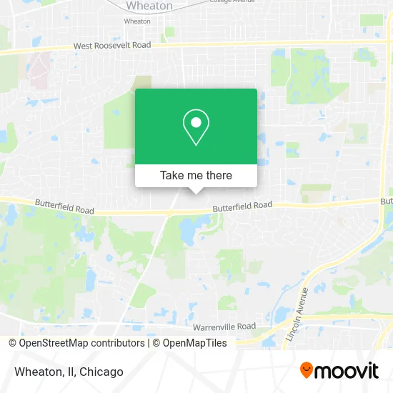 Wheaton, Il map
