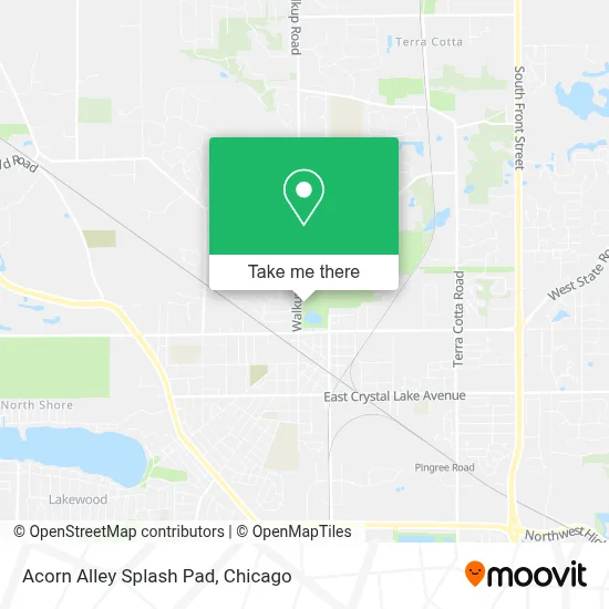 Acorn Alley Splash Pad map