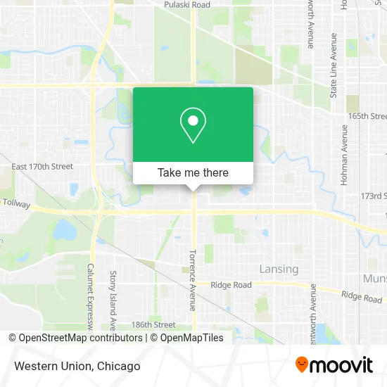 Western Union map