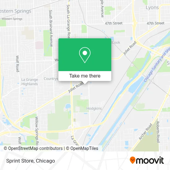 Sprint Store map