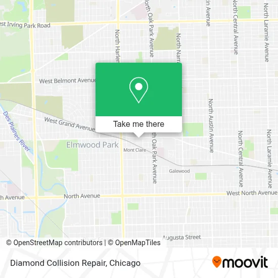 Diamond Collision Repair map