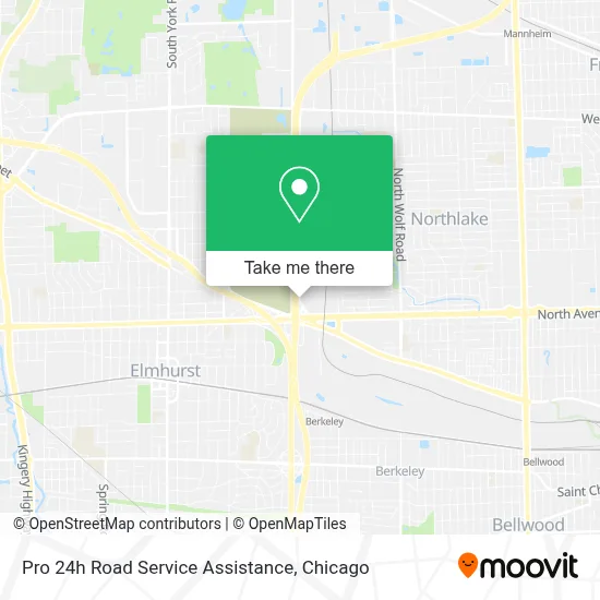 Pro 24h Road Service Assistance map