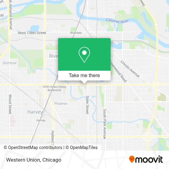 Western Union map