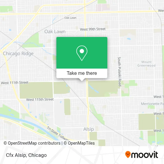 Cfx Alsip map