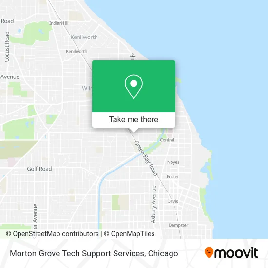 Morton Grove Tech Support Services map