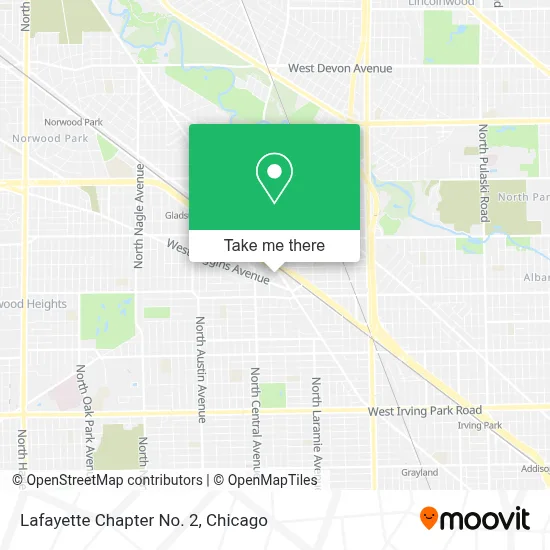 Lafayette Chapter No. 2 map