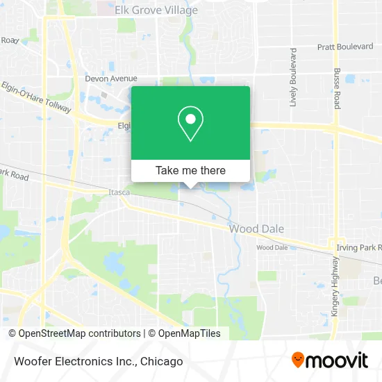 Woofer Electronics Inc. map