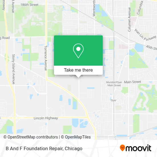 B And F Foundation Repair map