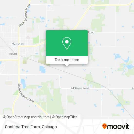 Conifera Tree Farm map
