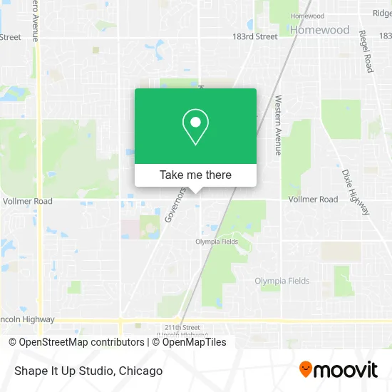 Shape It Up Studio map