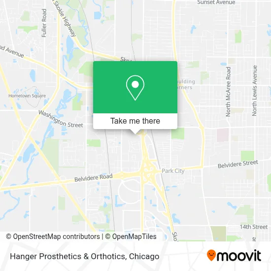 Hanger Prosthetics & Orthotics map