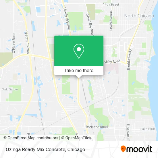 Ozinga Ready Mix Concrete map