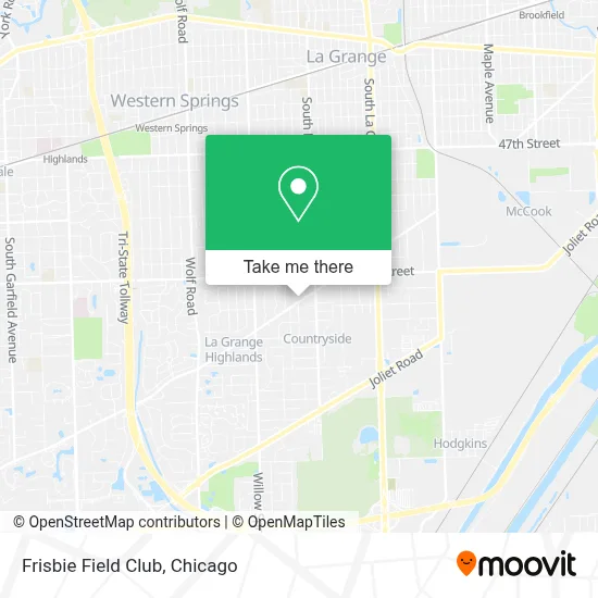 Frisbie Field Club map