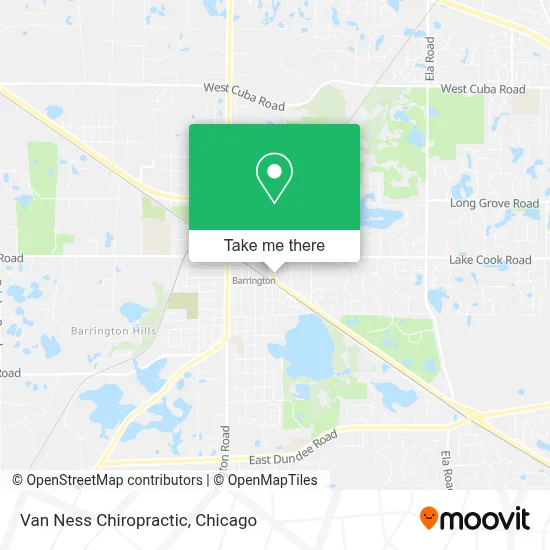 Van Ness Chiropractic map