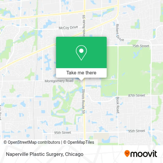 Naperville Plastic Surgery map