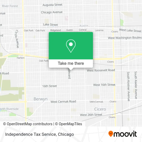 Independence Tax Service map