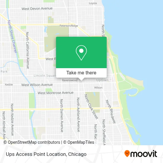Ups Access Point Location map
