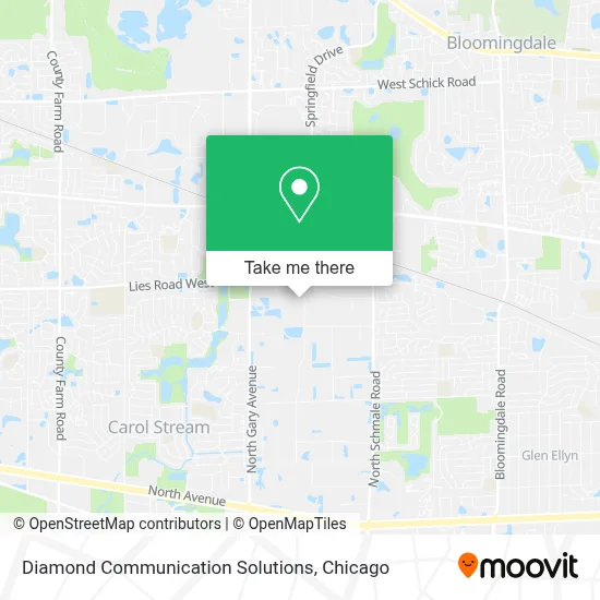 Diamond Communication Solutions map