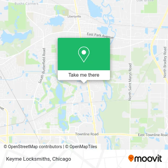 Keyme Locksmiths map