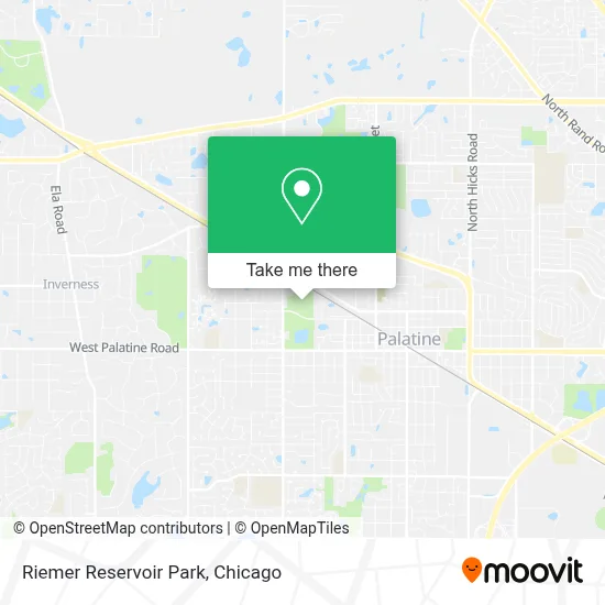 Riemer Reservoir Park map