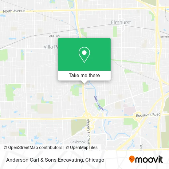 Anderson Carl & Sons Excavating map