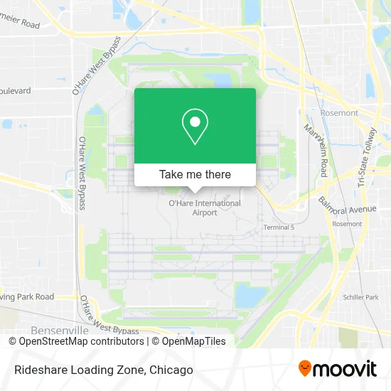 Rideshare Loading Zone map