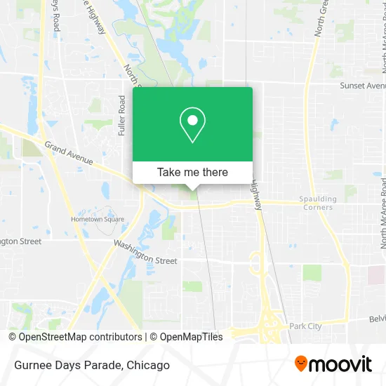 Gurnee Days Parade map