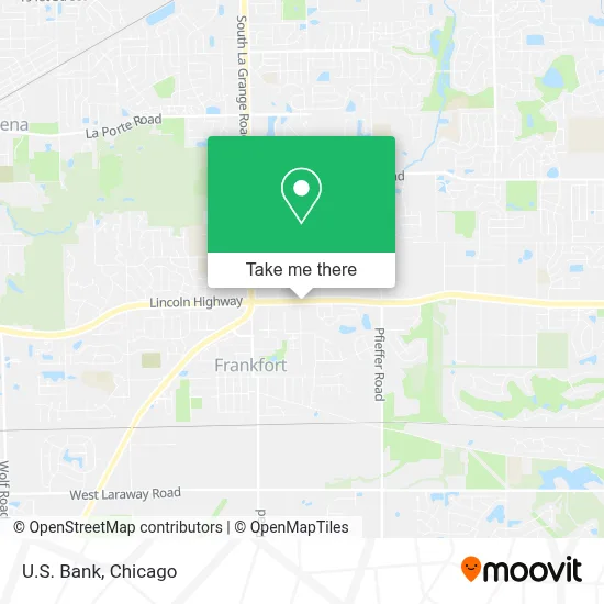 U.S. Bank map