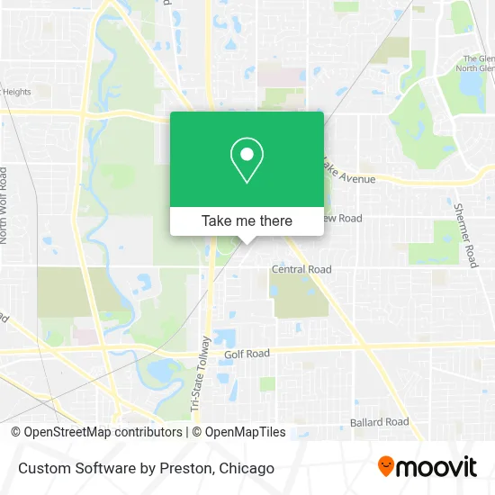 Custom Software by Preston map