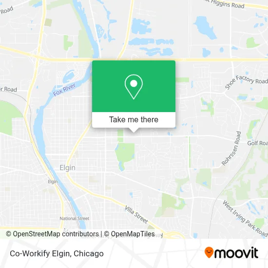 Co-Workify Elgin map