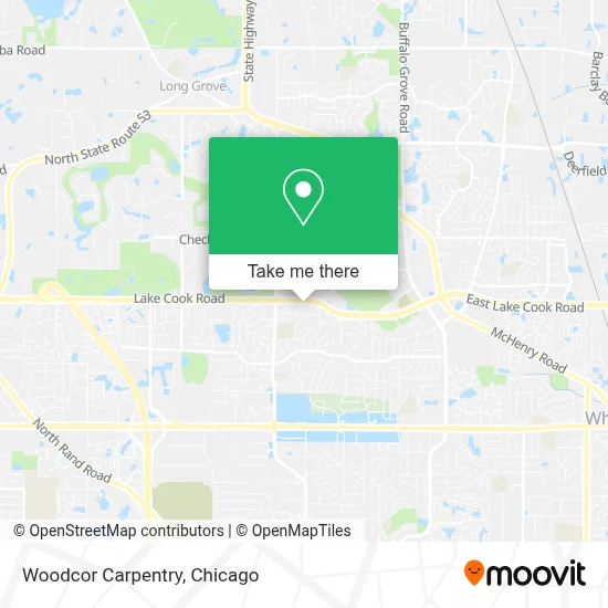 Woodcor Carpentry map