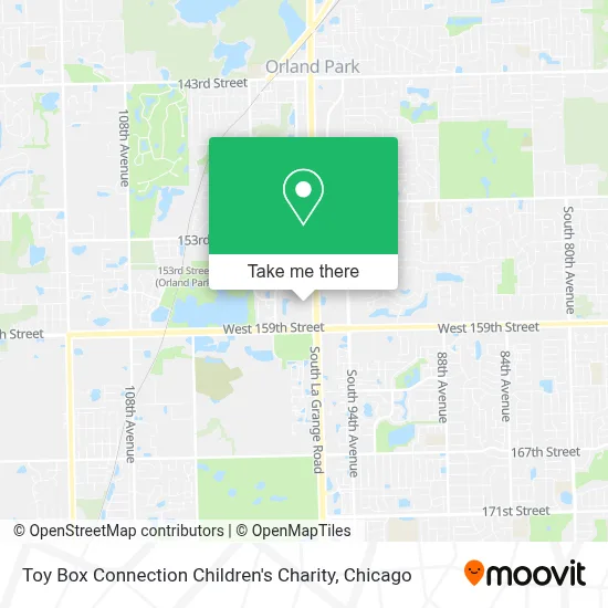 Toy Box Connection Children's Charity map