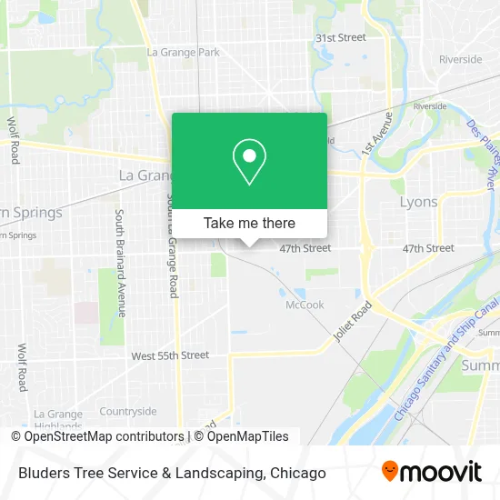 Bluders Tree Service & Landscaping map