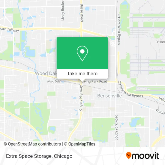Extra Space Storage map