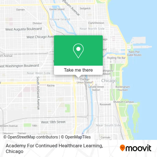 Academy For Continued Healthcare Learning map