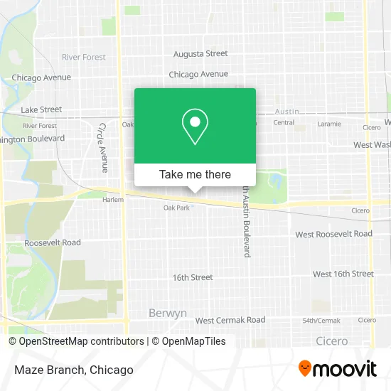 Maze Branch map