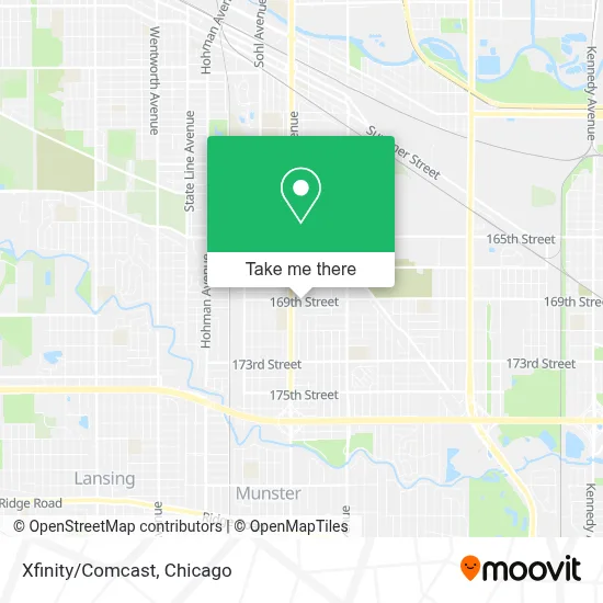 Xfinity/Comcast map
