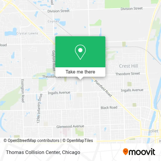 Thomas Collision Center map