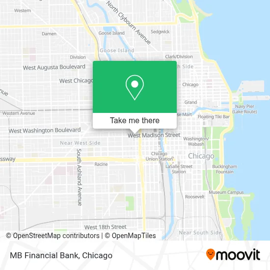 MB Financial Bank map
