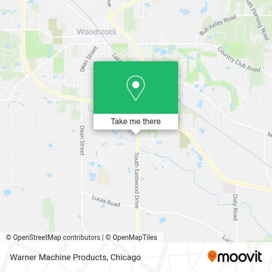 Warner Machine Products map