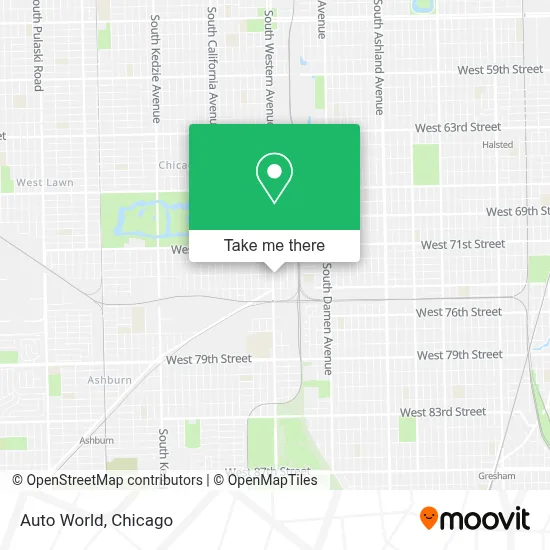 Auto World map