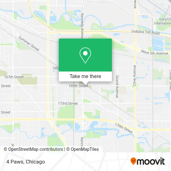 4 Paws map