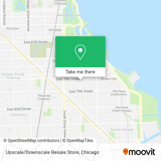Upscale/Downscale Resale Store map