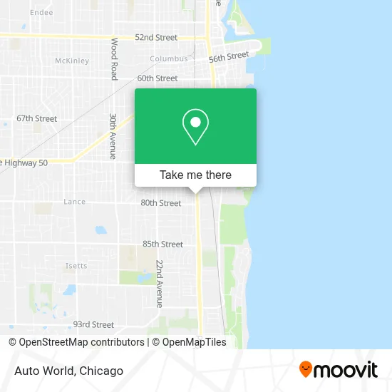 Auto World map