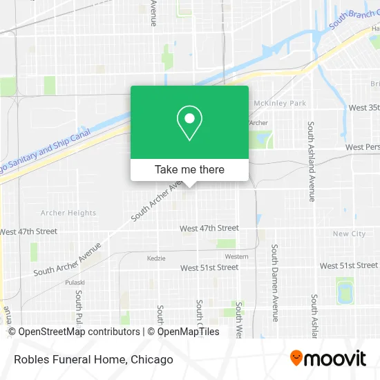 Robles Funeral Home map