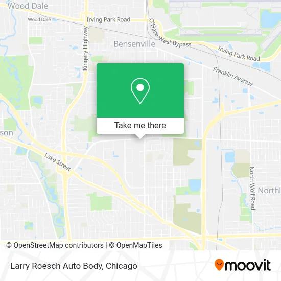 Larry Roesch Auto Body map